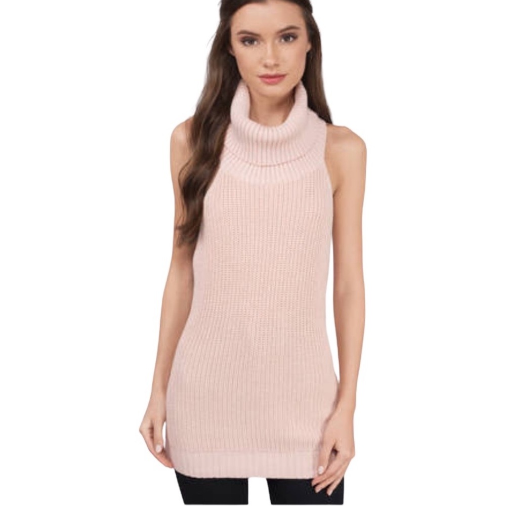 NWOT MICHAEL KORS Pink Cowl Neck Sleeveless Knit Size Extra Small